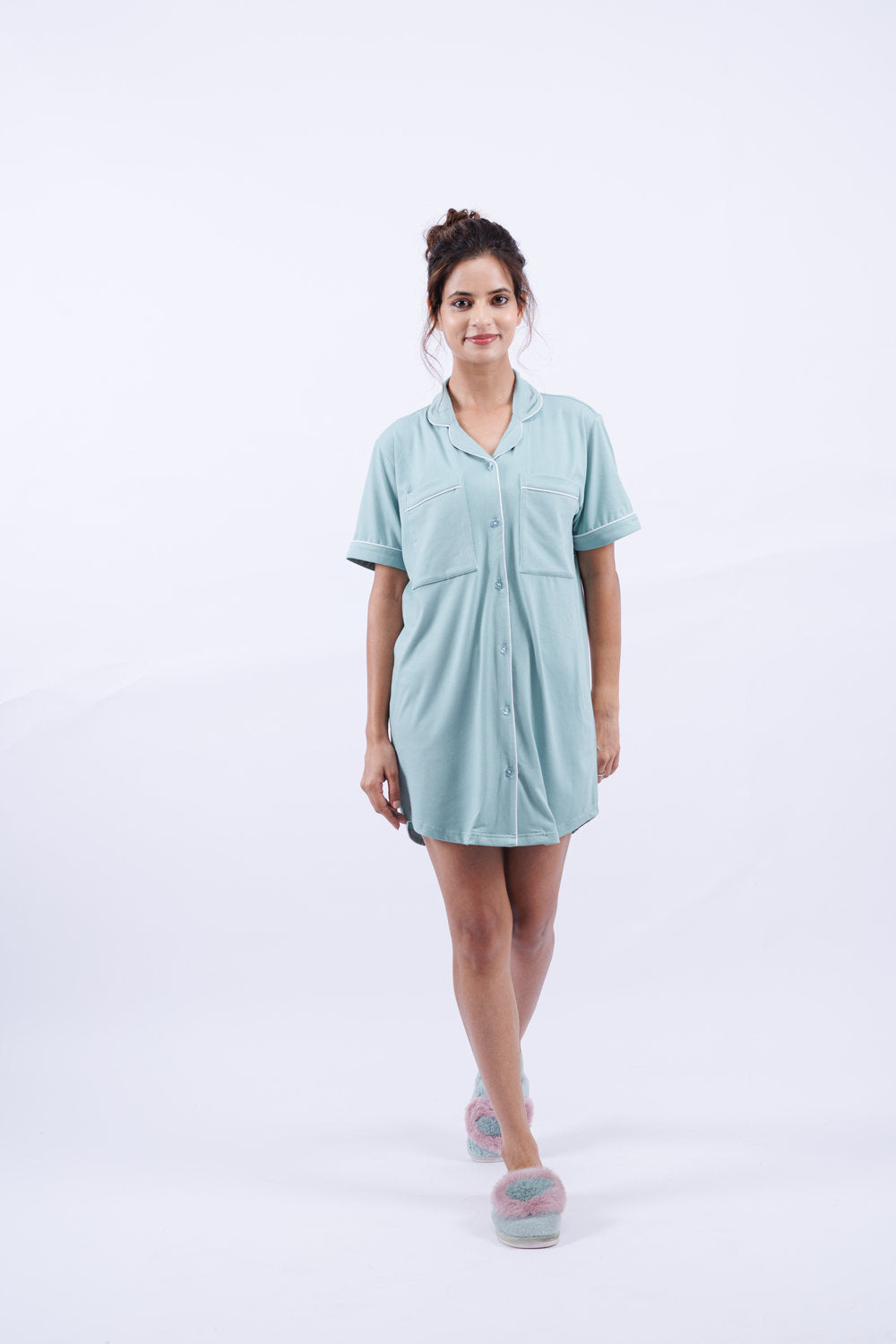 Boo snoozing by the shore